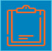 Clipboard icon with a checklist.