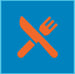 Knife and fork icon.